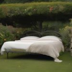 bed in the garden